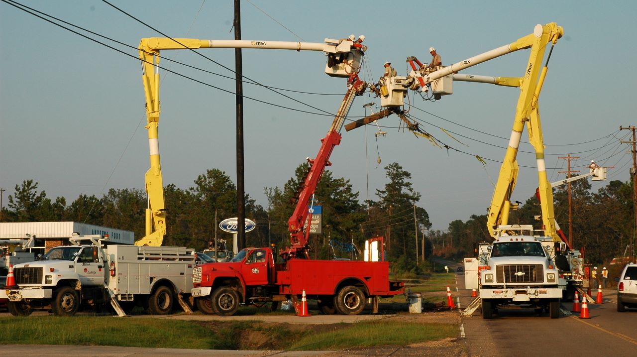 Mutual-assistance partners played an important role in the restoration effort following Hurricane Katrina in 2005.